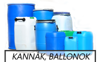 kannák, ballonok
